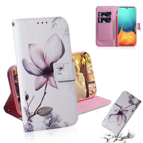 

For Galaxy A71 Combined Pattern Magnetic Attraction Horizontal Flip Leather Case, Support Holder & Card Slot & Wallet(Magnolia Flower)