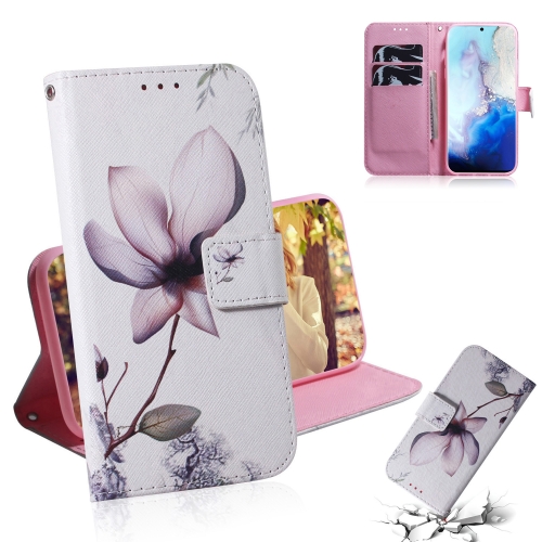 

For Galaxy S20 Combined Pattern Magnetic Attraction Horizontal Flip Leather Case, Support Holder & Card Slot & Wallet(Magnolia Flower)