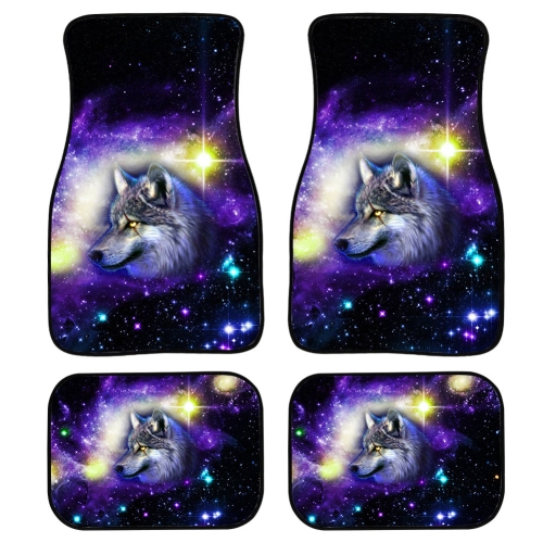 

4 in 1 Starry Animal Pattern Universal Printing Auto Car Floor Mats Set, Style:CC3196GP