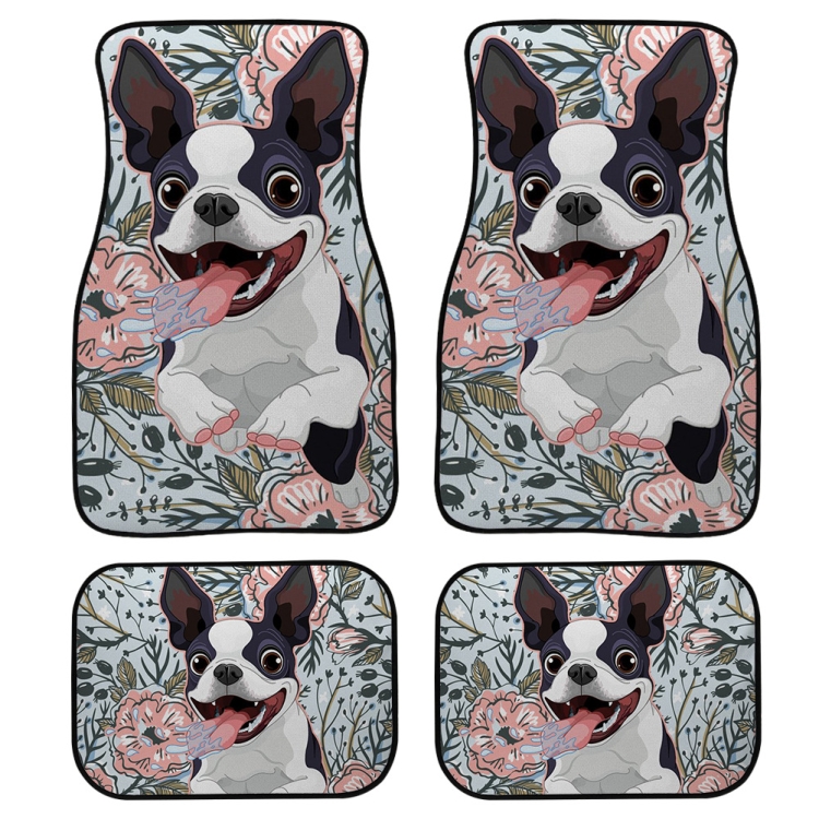

4 in 1 Animal Pattern Universal Printing Auto Car Floor Mats Set, Style:HN1137GP