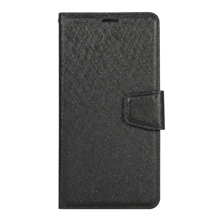 

For Huawei Y9 (2020) Silk Texture Horizontal Flip Leather Case with Holder & Card Slots & Wallet & Photo Frame(Black)
