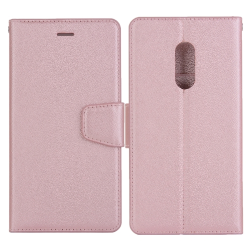 

For Xiaomi Redmi 8A Silk Texture Horizontal Flip Leather Case with Holder & Card Slots & Wallet & Photo Frame(Rose Gold)