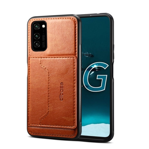 

For Galaxy A71 Dibase 2 in 1 Crazy Horse Texture PU Leather Case with Holder & Card Slot(Brown)