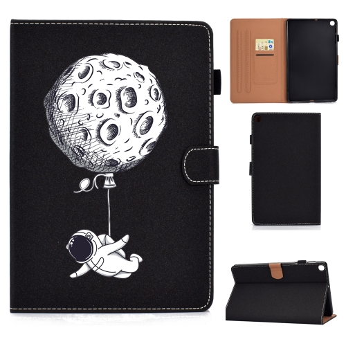 

Pure Color Painting Left and Right Flat Leather Case with Pen Cover & Card Slot & Buckle Anti-skid Strip and Bracket(Starman)