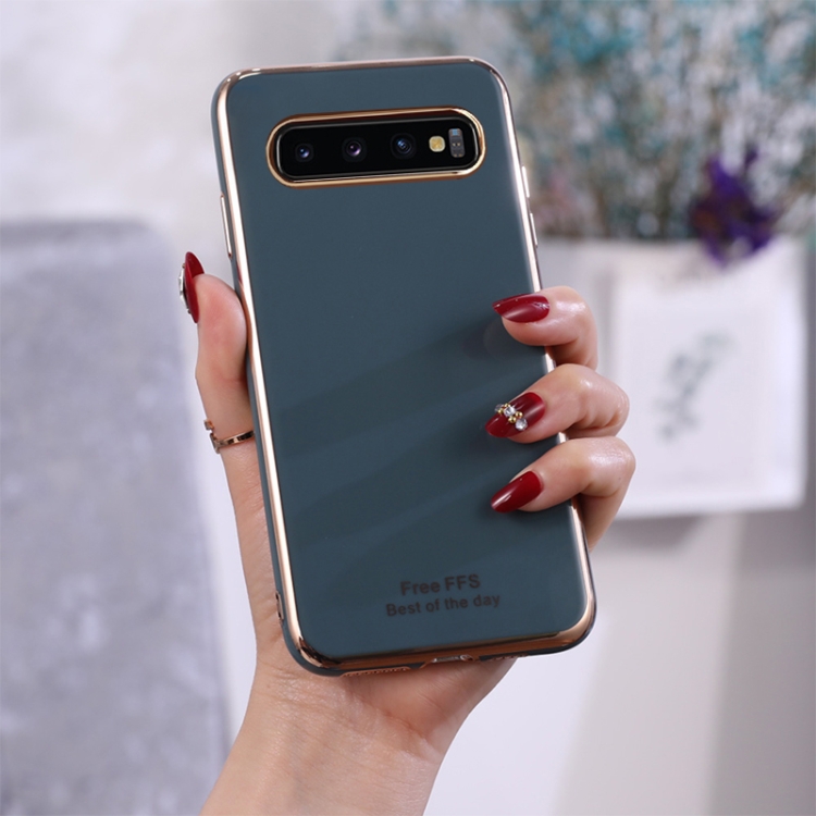 

For Galaxy S10e 6D Plating TPU Protective Case(Dark Green)