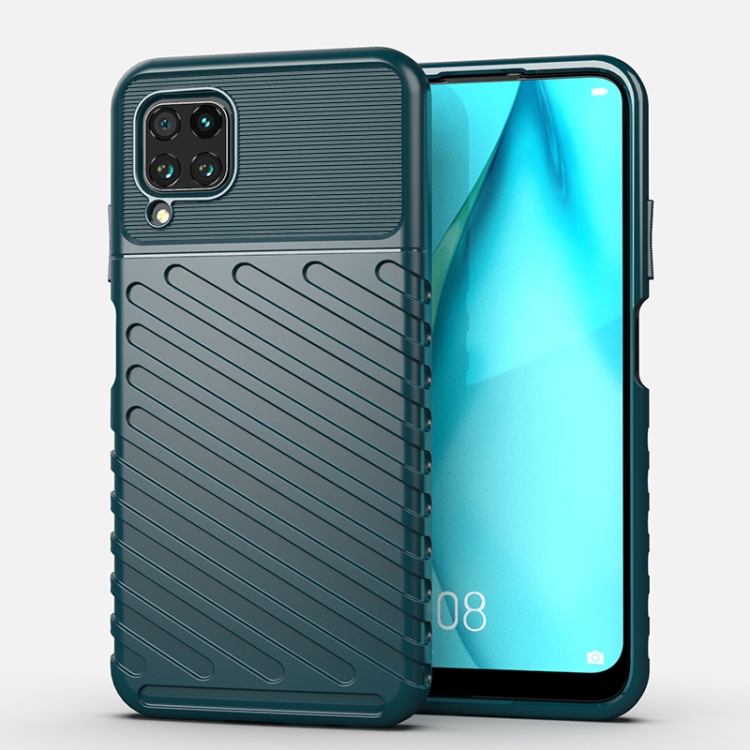 

For Huawei Nova 7i Thunderbolt Shockproof TPU Soft Case(Dark Green)