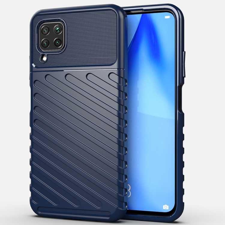 

For Huawei P40 Lite Thunderbolt Shockproof TPU Soft Case(Dark Blue)