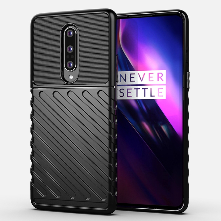 

For OnePlus 8 Thunderbolt Shockproof TPU Soft Case(Black)