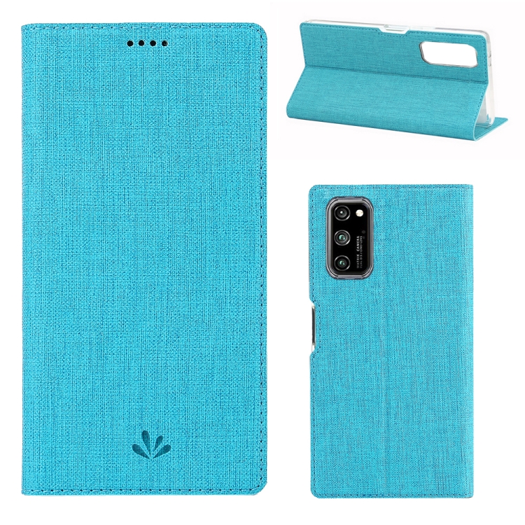 

For Huawei Honor V30 & V30 Pro ViLi Shockproof TPU + PU Horizontal Flip Protective Case with Card Slot & Holder(Blue)
