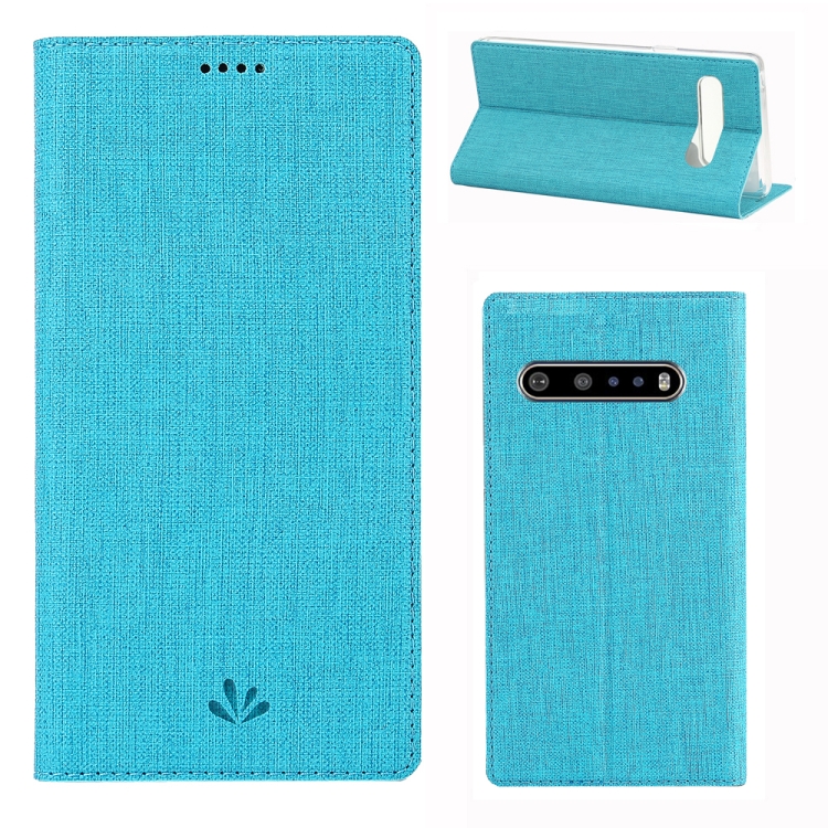 

For LG V60 ThinQ ViLi Shockproof TPU + PU Horizontal Flip Protective Case with Card Slot & Holder(Blue)