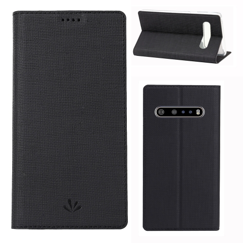 

For LG V60 ThinQ ViLi Shockproof TPU + PU Horizontal Flip Protective Case with Card Slot & Holder(Black)