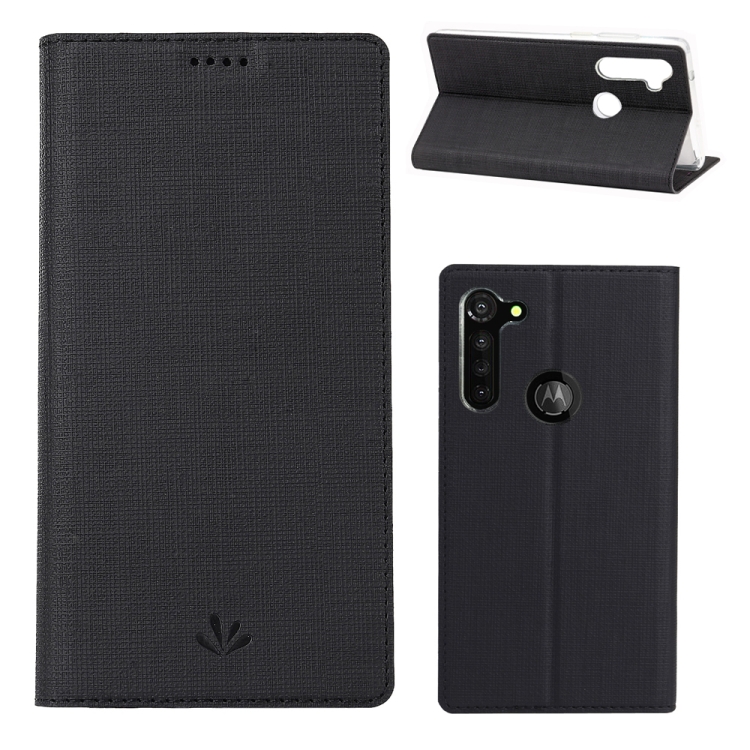 

For Motorola Moto G Stylus ViLi Shockproof TPU + PU Horizontal Flip Protective Case with Card Slot & Holder(Black)