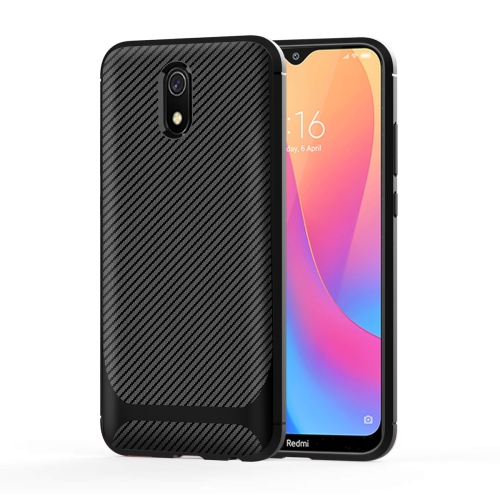 

For Nokia 1 Plus Carbon Fiber Texture Shockproof TPU Protective Case(Black)