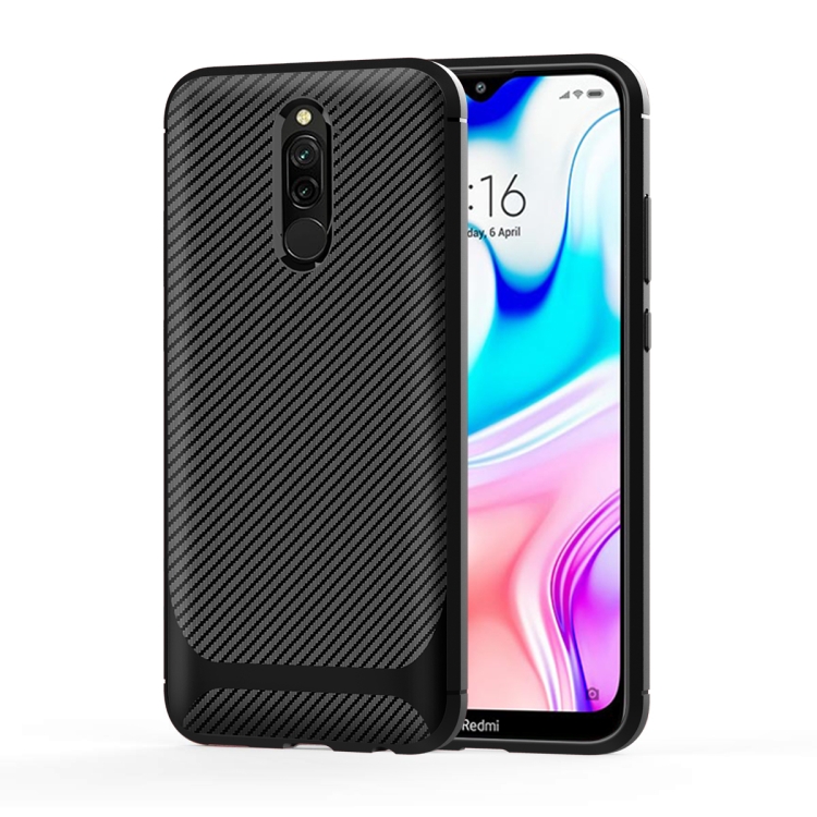 

For Nokia 4.2 Carbon Fiber Texture Shockproof TPU Protective Case(Black)