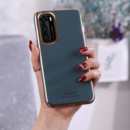 

For Huawei P40 Pro 6D Plating TPU Protective Case(Dark Green)