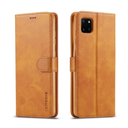 

For Galaxy A81 / Note10 Lite / M60s LC.IMEEKE Calf Texture Horizontal Flip Leather Case with Holder & Card Slots & Wallet & Photo Frame(Brown)