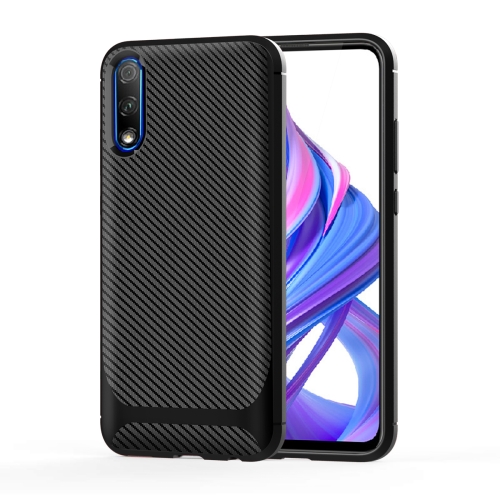 

For Huawei Y9s Carbon Fiber Texture Shockproof TPU Protective Case(Black)