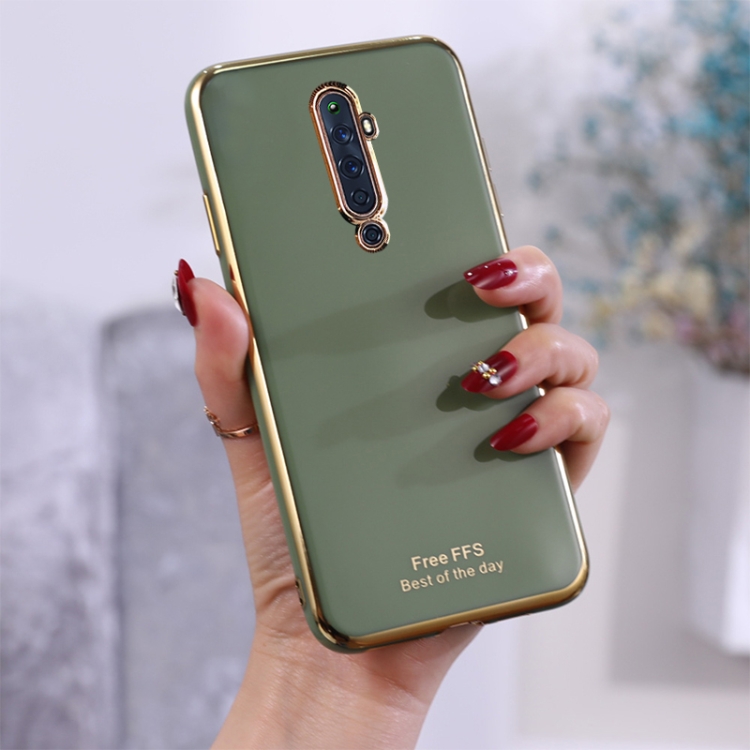 

For OPPO Reno2 Z 6D Plating TPU Protective Case(Green)