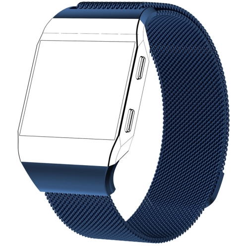 

For FITBIT Ionic Milanese Watch Strap Small Size : 20.6X2.2cm(Blue)