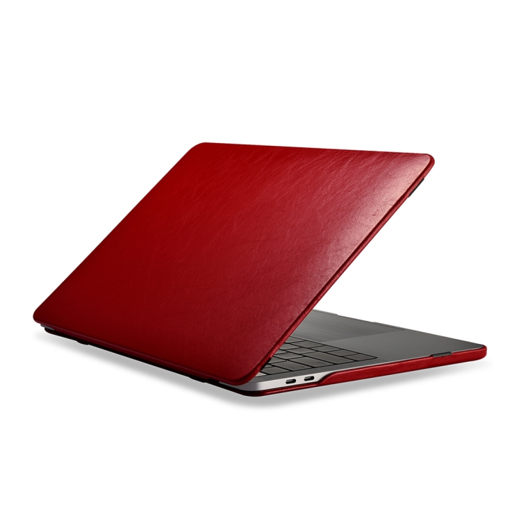 

RMA133 For MacBook Pro 13.3 inch (2016-2019) Universal Microfiber Leather Anti-fall Laptop Protective Leather Case(Red)