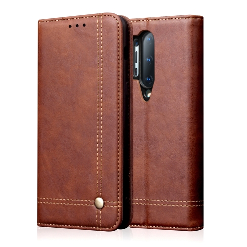 

For OnePlus 8 Pro Retro Crazy Horse Texture Horizontal Flip Leather Case , with Card Slots & Holder & Wallet(Brown)