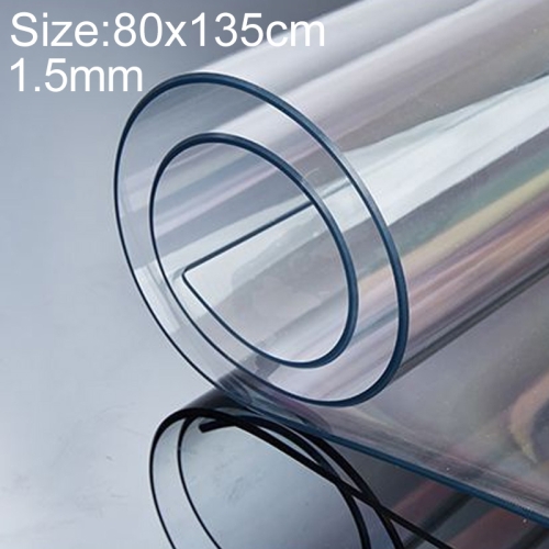 

80x135cm Waterproof Oilproof Transparent Disposable Tablecloth Coffee Table Mat(Unshrinking 1.5mm TPU Transparent)