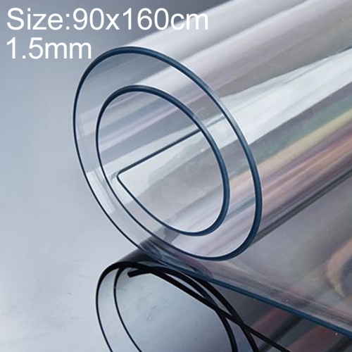 

90x160cm Waterproof Oilproof Transparent Disposable Tablecloth Coffee Table Mat(Unshrinking 1.5mm TPU Transparent)