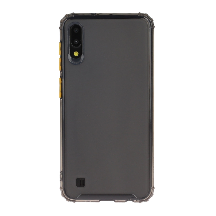

For Galaxy A10 Shockproof TPU Transparent Protective Case(Black)