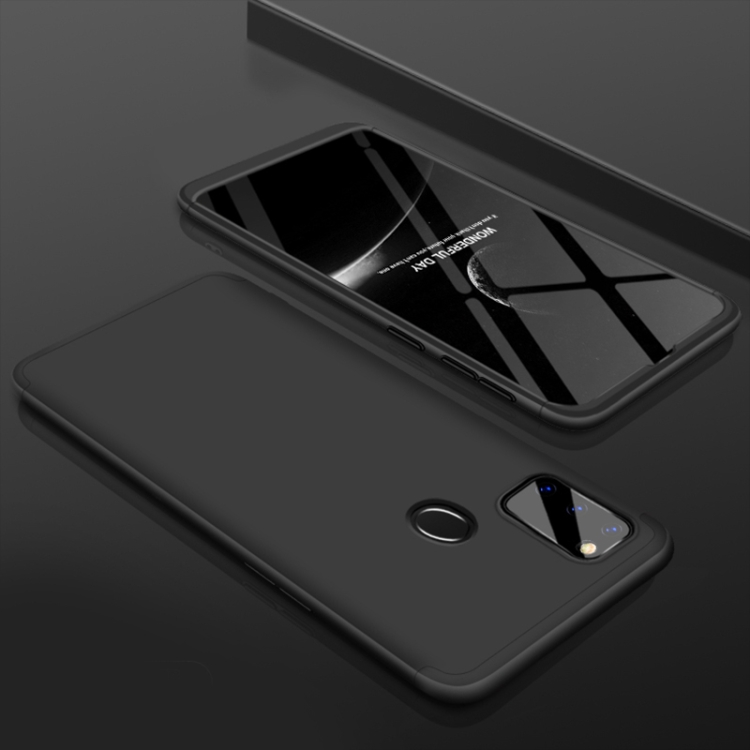 

For Galaxy M30s GKK Three Stage Splicing Full Coverage PC Case(Black)