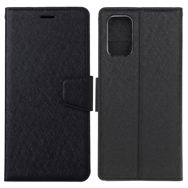 

For Galaxy A51 Silk Texture Horizontal Flip Leather Case with Holder & Card Slots & Wallet & Photo Frame(Black)