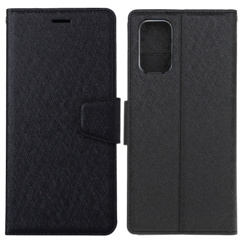 

For Galaxy A71 Silk Texture Horizontal Flip Leather Case with Holder & Card Slots & Wallet & Photo Frame(Black)