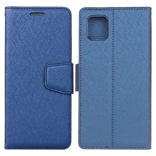 

For Galaxy Note10 Lite Silk Texture Horizontal Flip Leather Case with Holder & Card Slots & Wallet & Photo Frame(Blue)