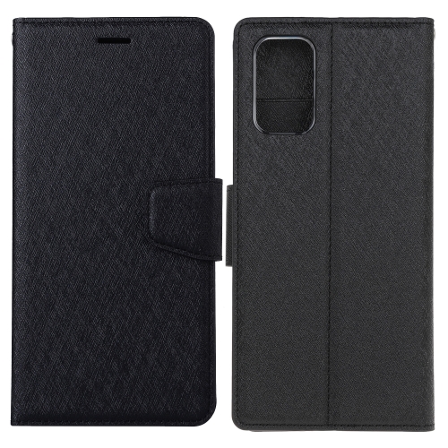 

For Galaxy S20 Silk Texture Horizontal Flip Leather Case with Holder & Card Slots & Wallet & Photo Frame(Black)