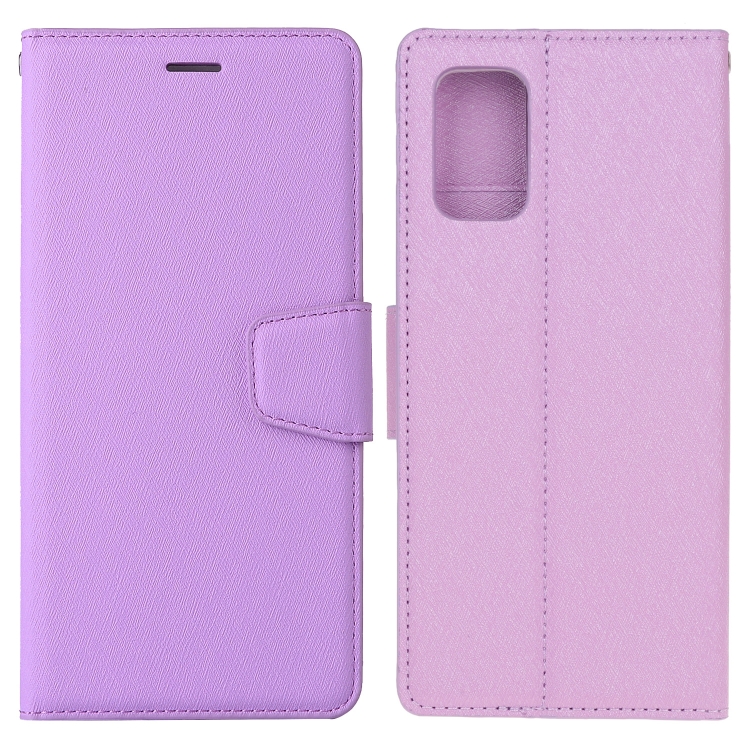 

For Galaxy S20 Silk Texture Horizontal Flip Leather Case with Holder & Card Slots & Wallet & Photo Frame(Purple)