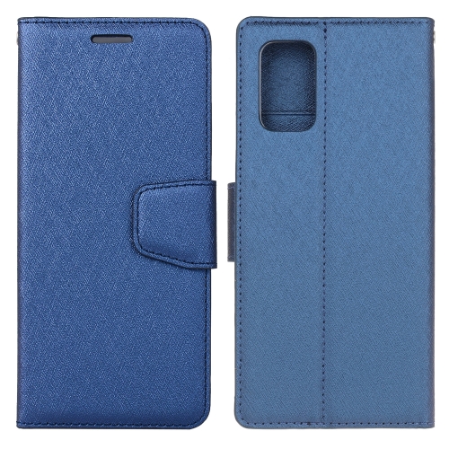 

For Galaxy S20+ Silk Texture Horizontal Flip Leather Case with Holder & Card Slots & Wallet & Photo Frame(Blue)