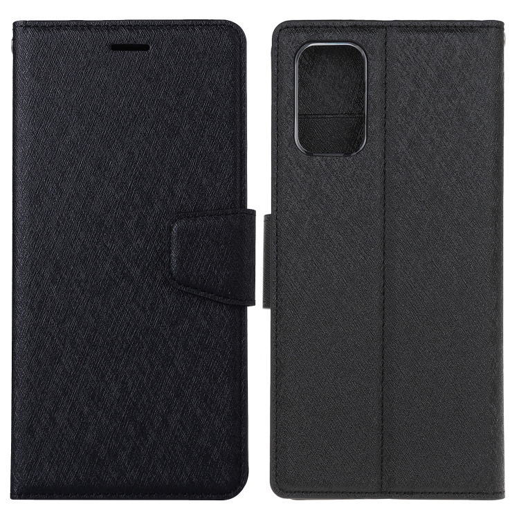 

For Galaxy S20+ Silk Texture Horizontal Flip Leather Case with Holder & Card Slots & Wallet & Photo Frame(Black)