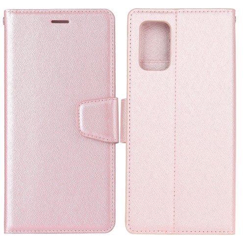 

For Galaxy S20 Ultra Silk Texture Horizontal Flip Leather Case with Holder & Card Slots & Wallet & Photo Frame(Rose Gold)