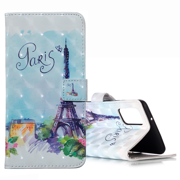 

For Galaxy S20+ 3D Pattern Magnetic Suction Horizontal Flip Leather Case with Holder & Card Slots & Wallet & Photo Holder(Iron Tower)