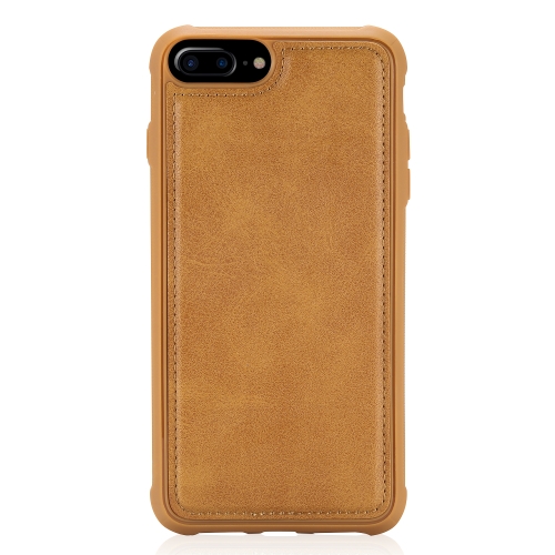 

For iPhone 7 Plus / 8 Plus Magnetic Shockproof PC + TPU + PU Leather Protective Case(Brown)