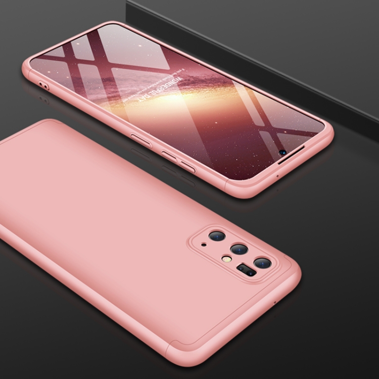 

For Galaxy S20+ GKK Three Stage Splicing Full Coverage PC Case(Rose Gold)
