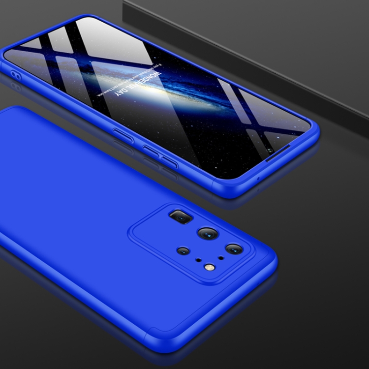 

For Galaxy S20 Ultra GKK Three Stage Splicing Full Coverage PC Case(Blue)