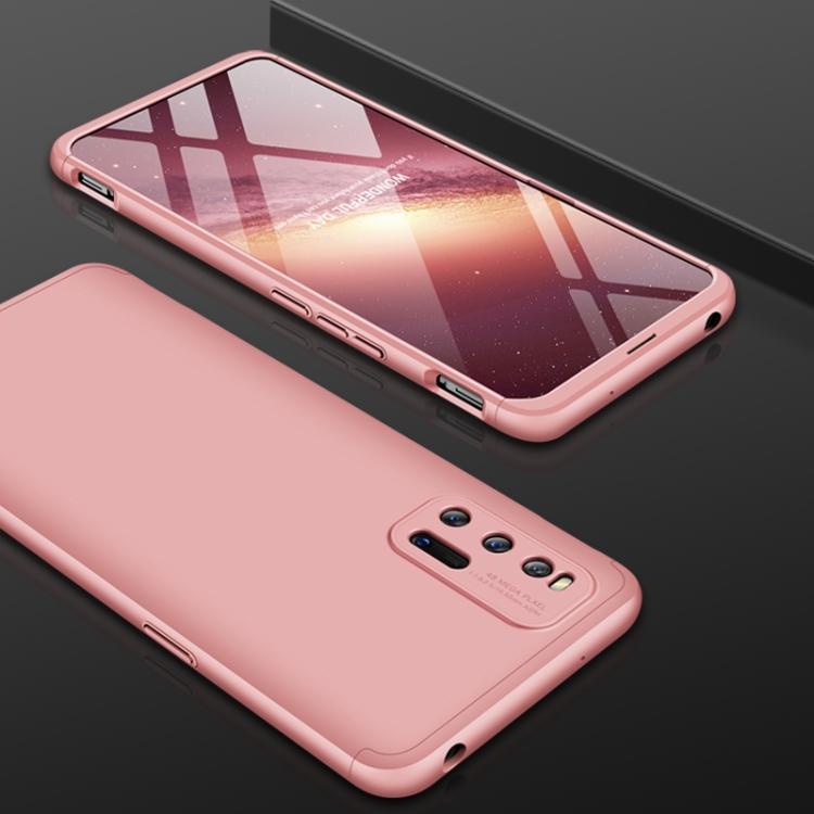 

For vivo iQOO 3 5G GKK Three Stage Splicing Full Coverage PC Case(Rose Gold)