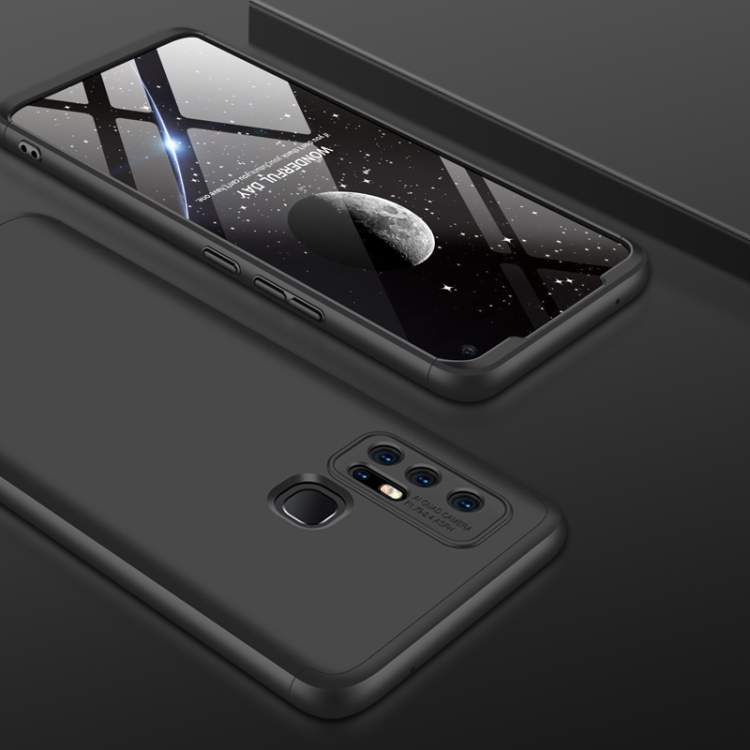 

For vivo Z6 5G GKK Three Stage Splicing Full Coverage PC Case(Black)