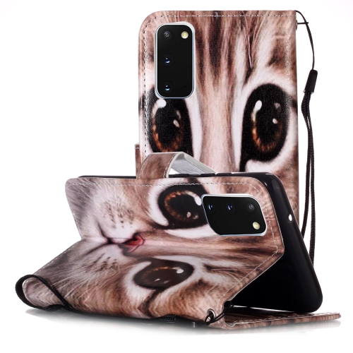 

For Galaxy A71 Painted Pattern Horizontal Flip Leather Case with Holder & Card Slots & Wallet(Coffee Cat)