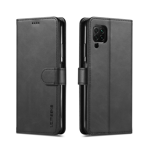 

For Huawei P40 Lite / nova 6 SE LC.IMEEKE Calf Texture Horizontal Flip Leather Case, with Holder & Card Slots & Wallet & Photo Frame(Black)