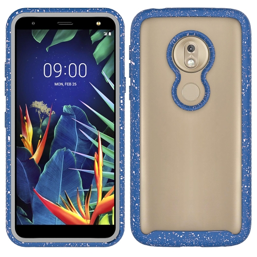 

For Motorola Moto G7 Play Shockproof Starry Sky PC + TPU Protective Case(Blue)