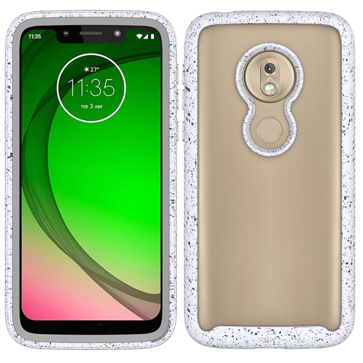 

For Motorola Moto G7 Play Shockproof Starry Sky PC + TPU Protective Case(White)