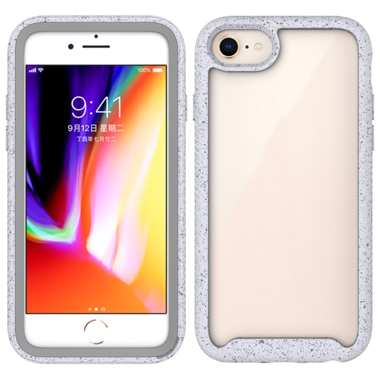 

For iPhone SE 2020 / 8 / 7 Shockproof Starry Sky PC + TPU Protective Case(White)