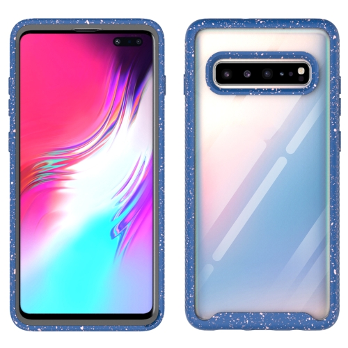 

For Galaxy S10 5G Shockproof Starry Sky PC + TPU Protective Case(Blue)