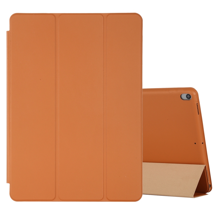 

For iPad Air 3 10.5 inch Horizontal Flip Smart Leather Case with Three-folding Holder(Orange)